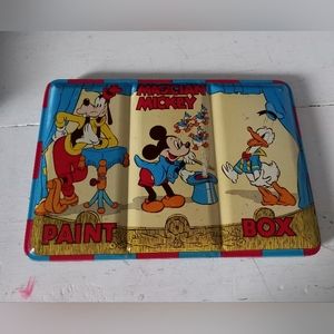 Vintage Mickey Mouse Tin Paint Box
